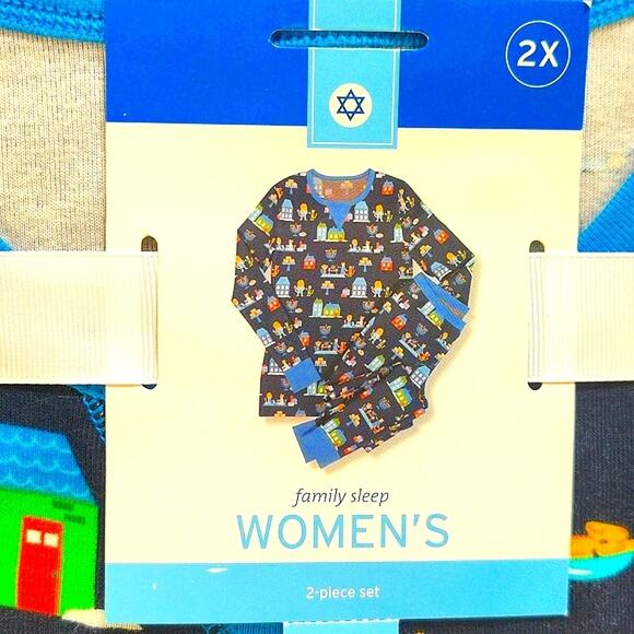 Women’s Hanukkah 2-Piece Pajama Set 2X NWT Gift-Ready - Picture 5 of 8